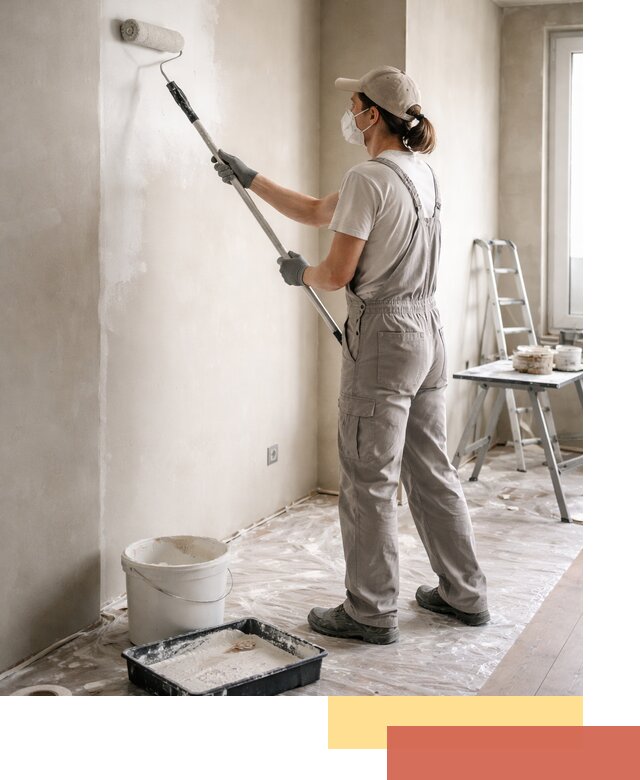 Покраска перегородок из гипсокартона в Владивостоке качественно и недорого