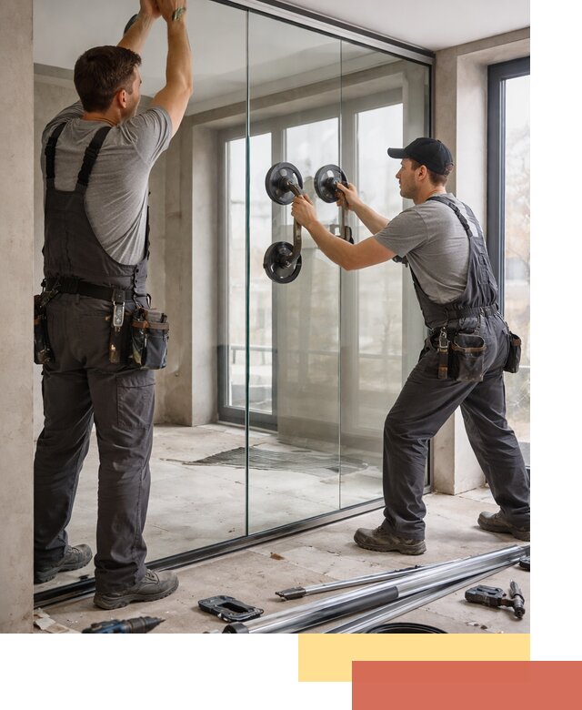 Цельностеклянные перегородки под ключ в Владивостоке