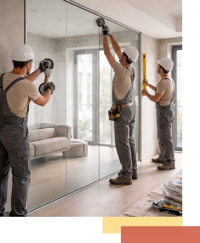 Перегородки из закаленного стекла в Владивостоке для офисов и квартир