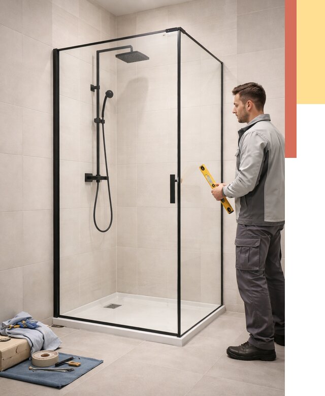 Стеклянные перегородки для душа в Владивостоке от 12708 руб. | Монтаж под ключ — ОТДЕЛОЧНИК-Влд