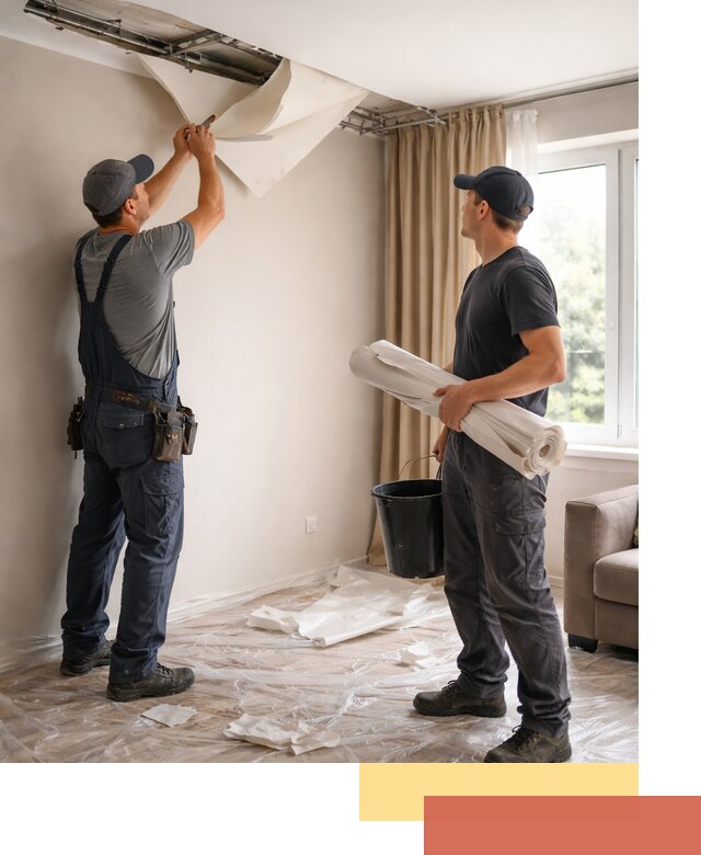 Демонтаж натяжного потолка в Владивостоке быстро и аккуратно