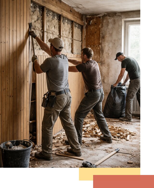 Демонтаж вагонки и вывоз материалов в Владивостоке