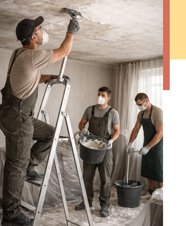 Удаление побелки с потолка в Владивостоке от 2542 руб. быстро и недорого | ОТДЕЛОЧНИК-Влд