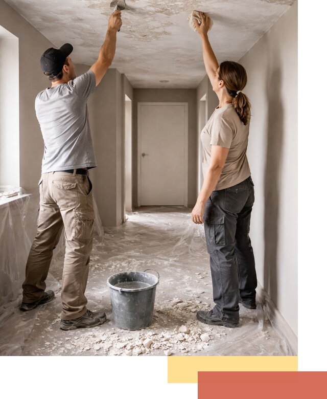 Удаление побелки с потолка в Владивостоке — быстро и аккуратно