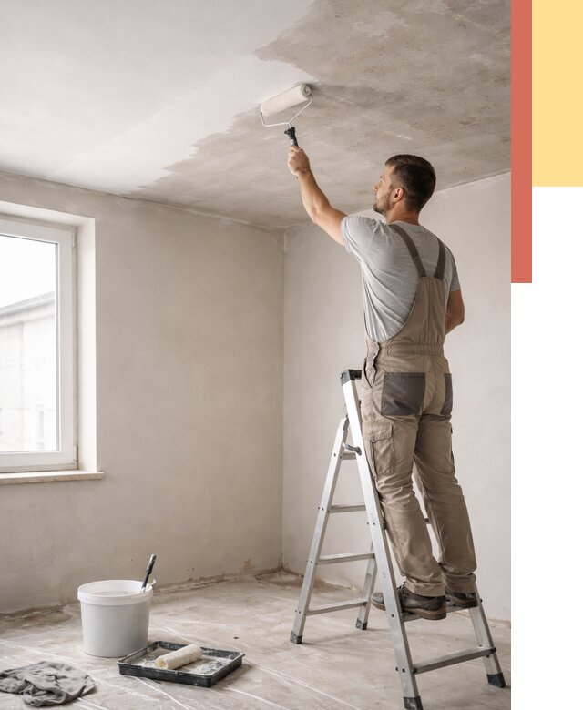 Грунтовка потолка в Владивостоке от 2542 руб. — быстро и недорого | ОТДЕЛОЧНИК-Влд