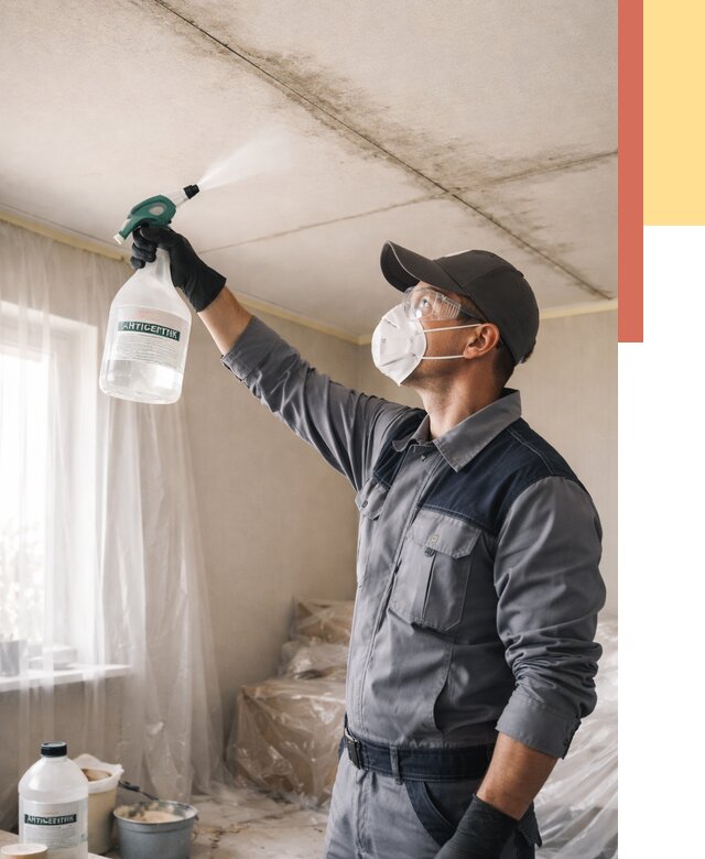 Антисептическая обработка потолка в Владивостоке от 2542 руб. | ОТДЕЛОЧНИК-Влд