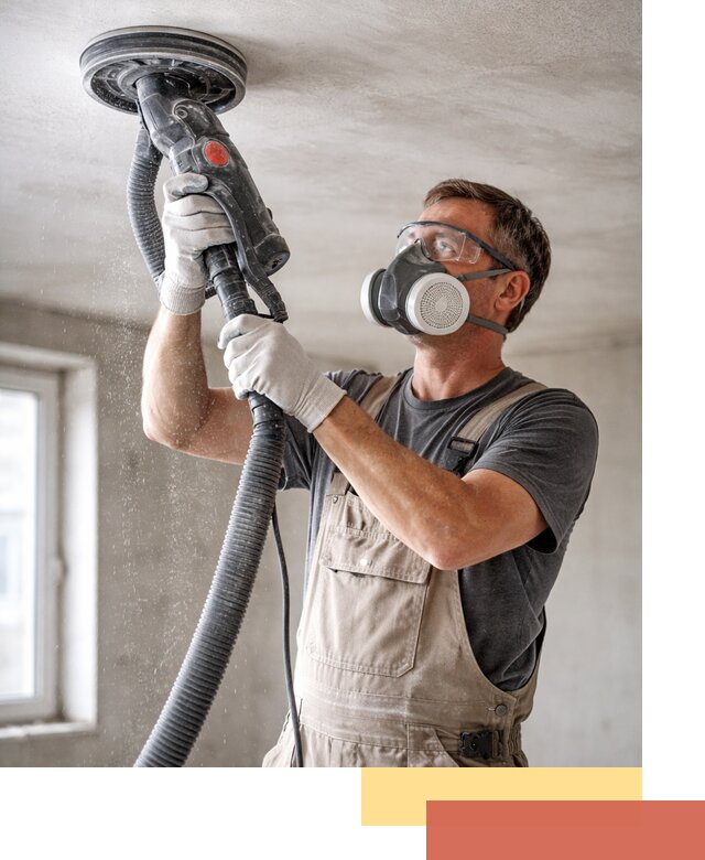 Шлифовка потолка в Владивостоке — качественная подготовка под отделку