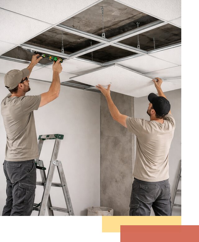 Монтаж потолка Армстронг под ключ в Владивостоке