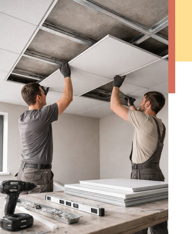 Монтаж кассетного потолка в Владивостоке от 4575 руб/м2 — установка и сборка | ОТДЕЛОЧНИК-Влд