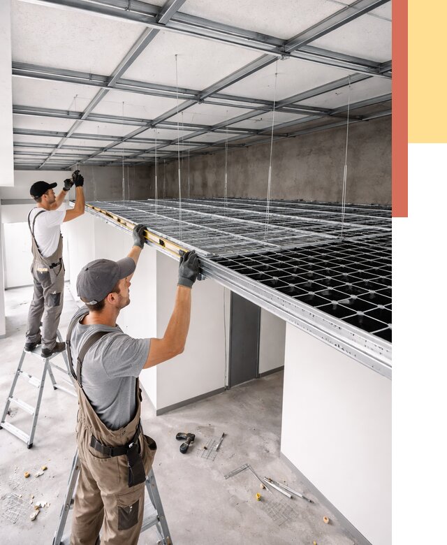 Монтаж потолка грильято в Владивостоке от 457 руб./м² — быстрая сборка под ключ | ОТДЕЛОЧНИК-Влд