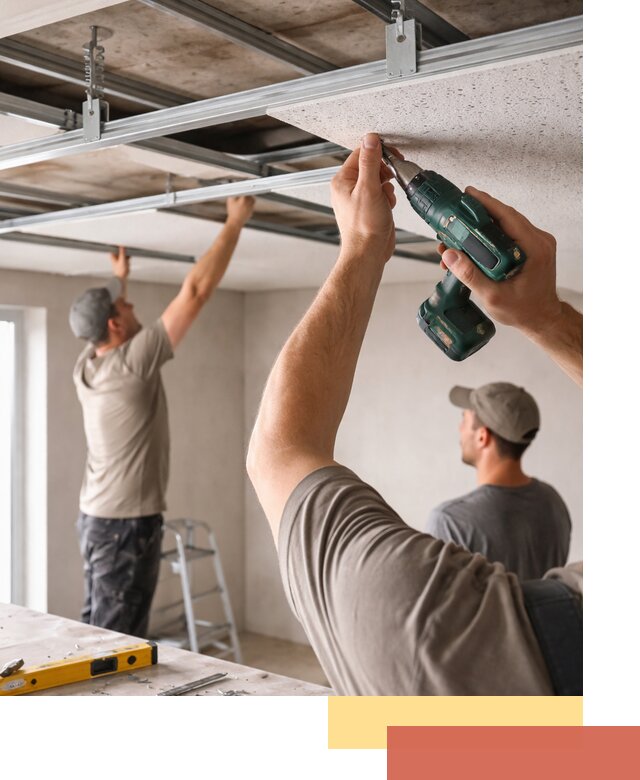 Монтаж акустического потолка в Владивостоке под ключ