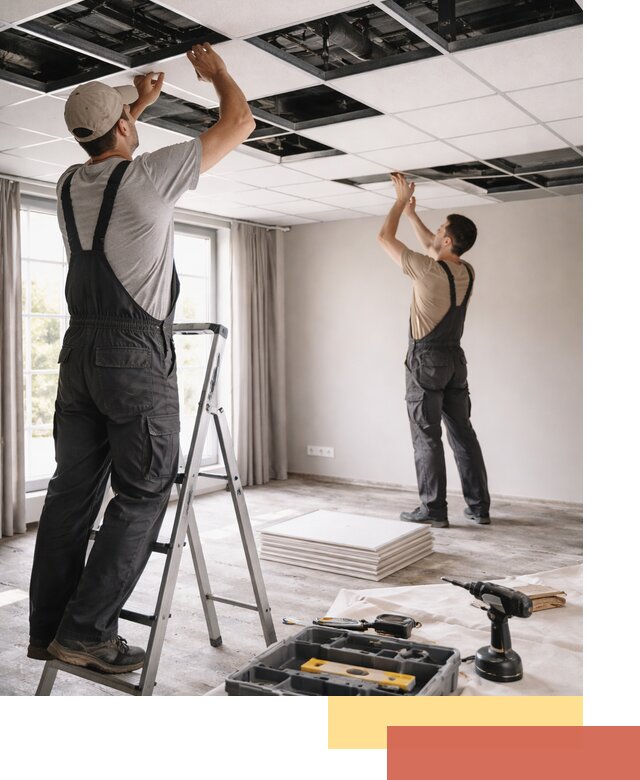 Замена плит подвесного потолка в Владивостоке быстро и качественно