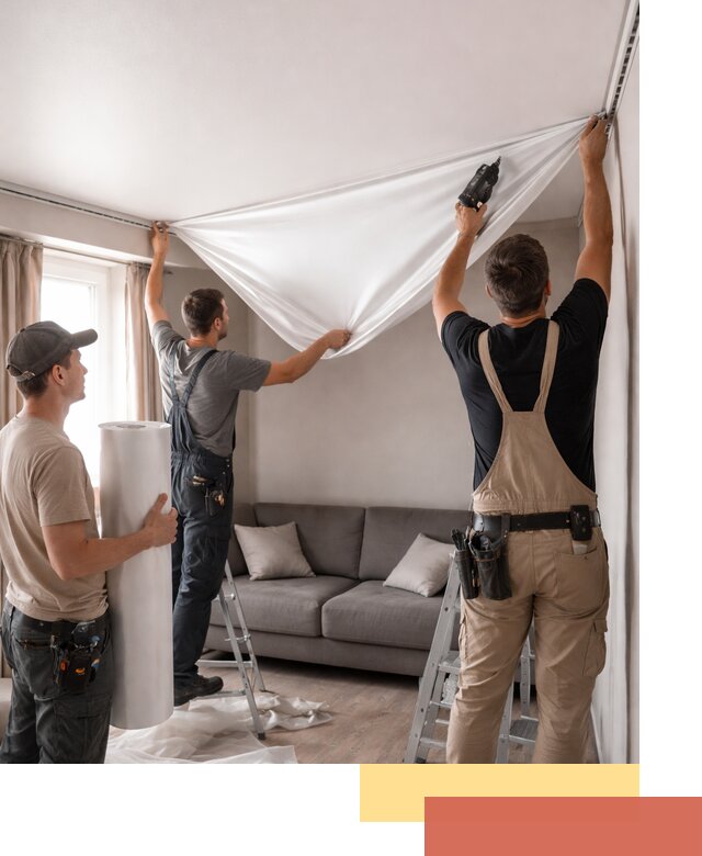 Монтаж сатинового натяжного потолка в Владивостоке качественно и быстро