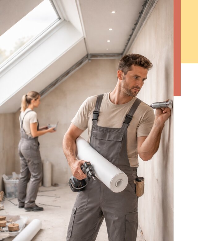 Монтаж натяжного потолка на мансарде в Владивостоке от 3558 руб. | ОТДЕЛОЧНИК-Влд