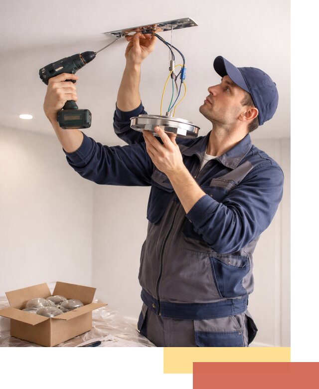 Установка люстры в натяжной потолок в Владивостоке