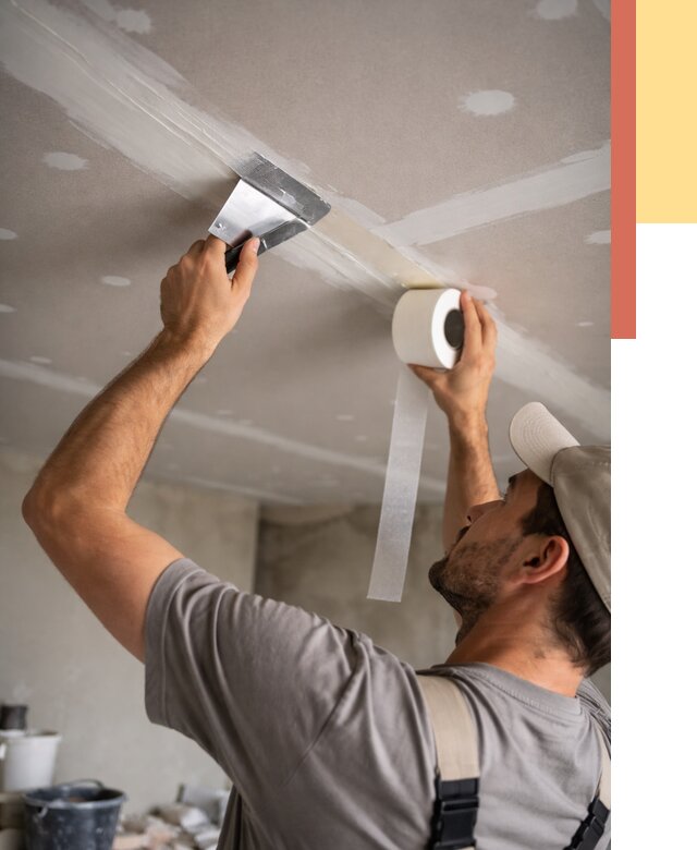 Обработка швов потолка ГКЛ в Владивостоке от 7625 руб. под ключ | ОТДЕЛОЧНИК-Влд