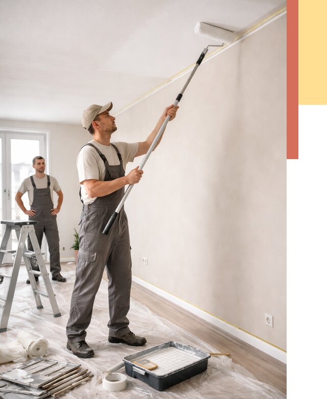 Покраска потолка из гипсокартона в Владивостоке от 4575 руб./м2 — услуги под ключ | ОТДЕЛОЧНИК-Влд