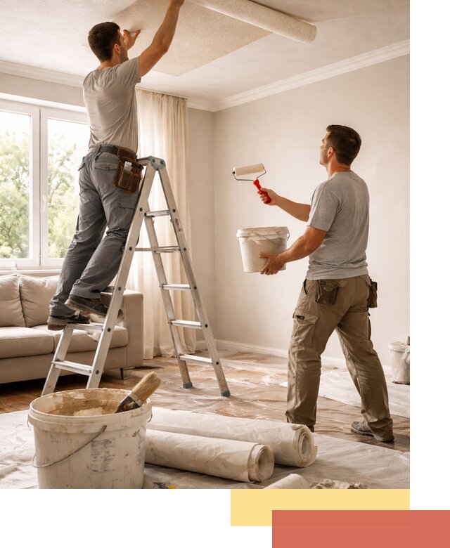 Поклейка обоев на потолок в Владивостоке — качественно и быстро