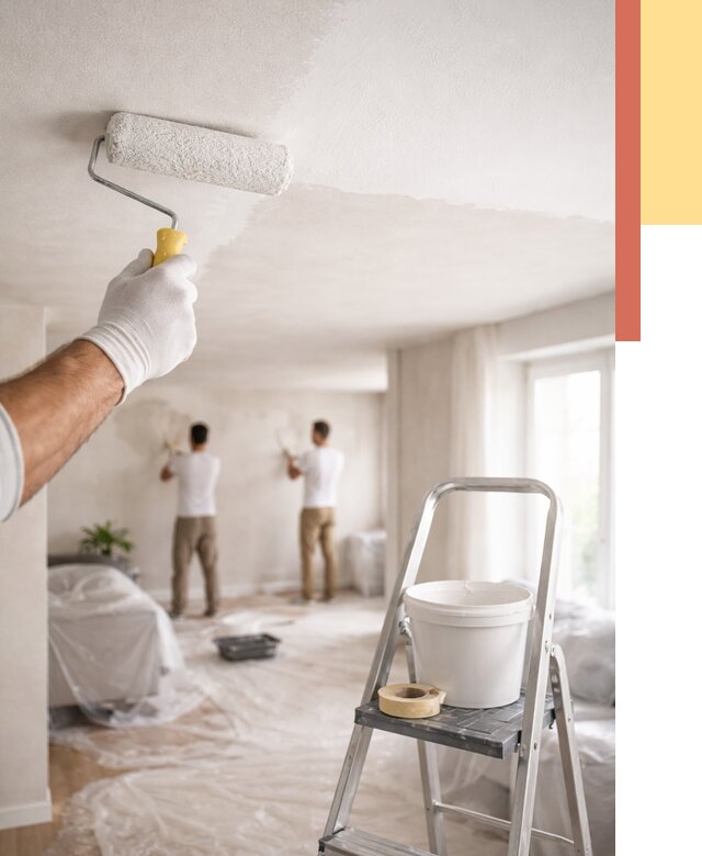 Покраска потолка акриловой краской в Владивостоке от 2542 руб. | ОТДЕЛОЧНИК-Влд