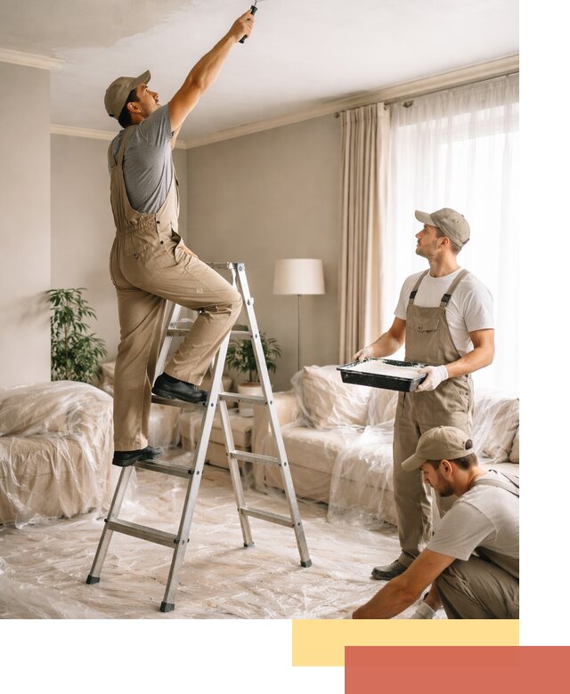 Покраска потолков акриловой краской в Владивостоке качественно и быстро