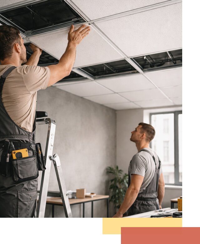 Монтаж потолочной плитки в Владивостоке качественно и в срок