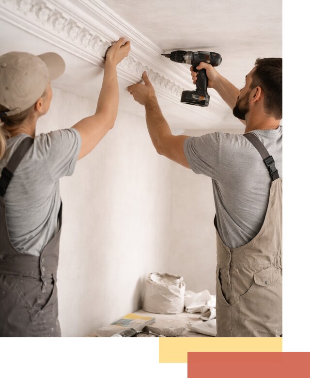 Профессиональный монтаж лепнины на потолок в Владивостоке