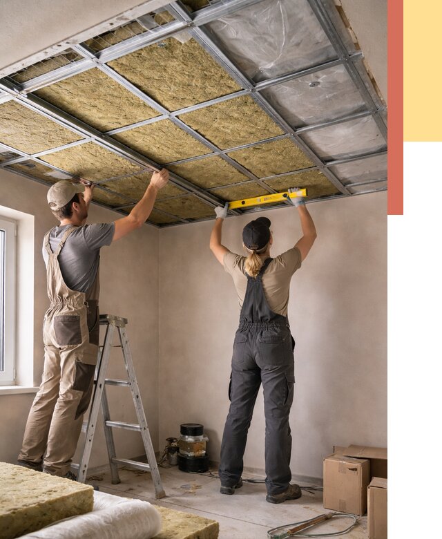 Шумоизоляция потолка в Владивостоке от 1271 руб. под ключ — услуги ОТДЕЛОЧНИК-Влд